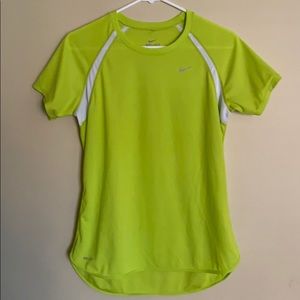 Nike Dri-Fit yellow workout top